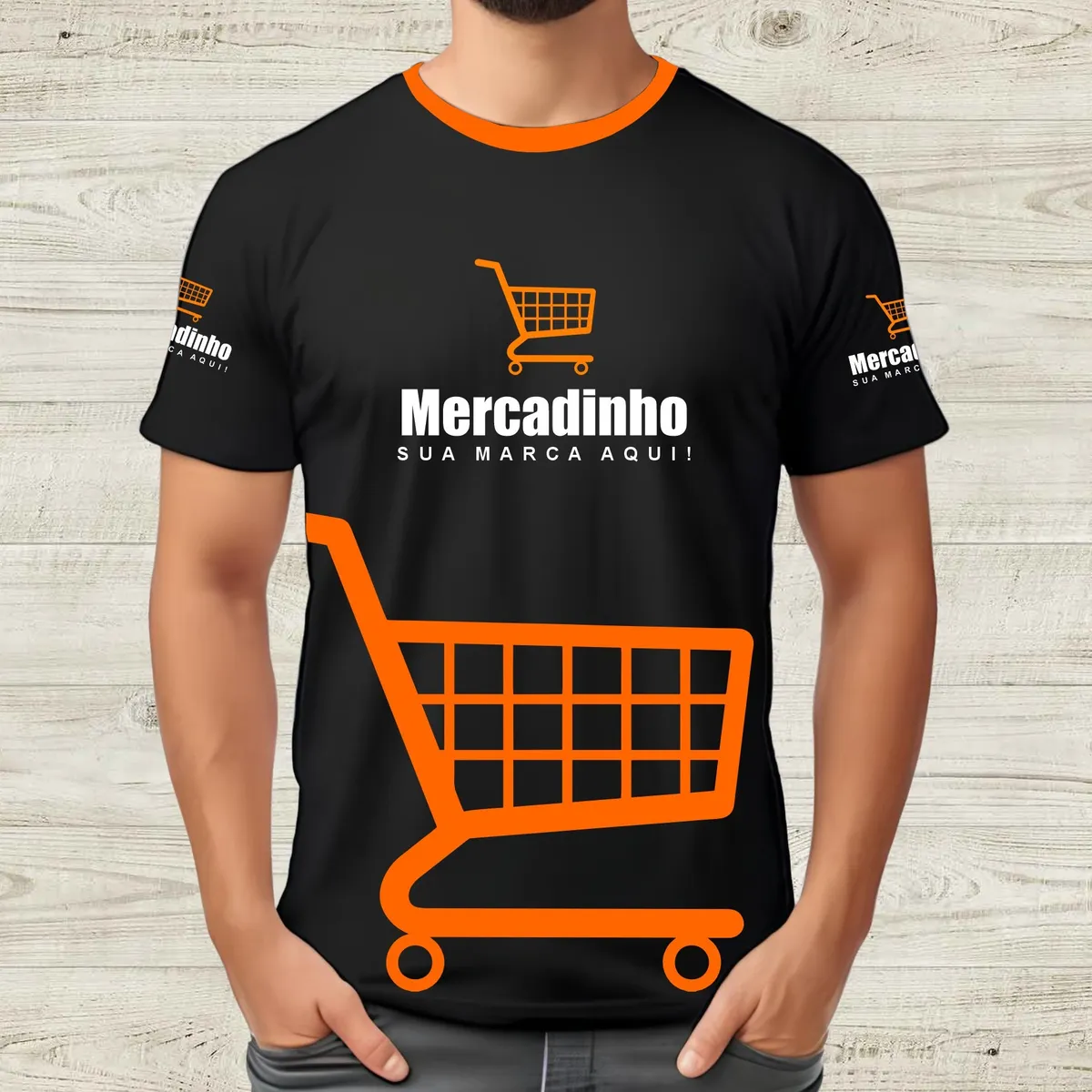 d nq np 2x 871960 mlb86243563762 062025 f camiseta mercadinho mercado uniforme estampa total